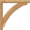Ekena Millwork Thorton Block Rough Sawn Bracket w/ Offset Brace, Western Red Cedar, 4"W x 24"D x 24"H BKT0402X24X24THR05RWR - alternate 2